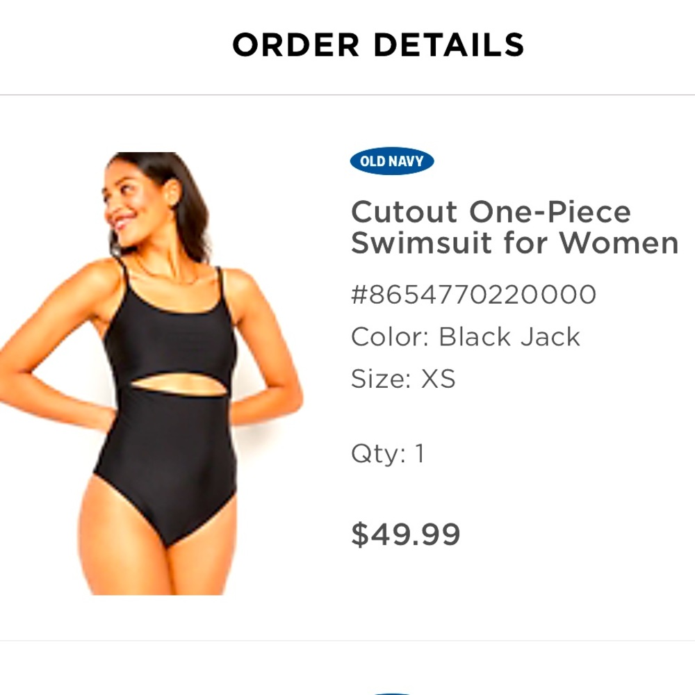 Old Navy cut out one piece swimsuit